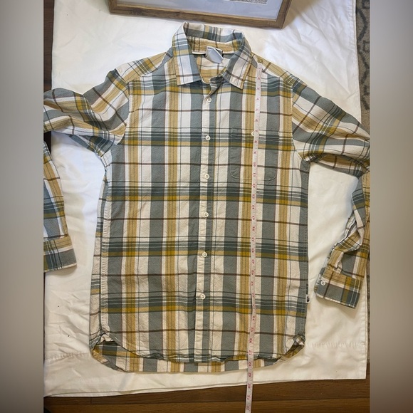 Mens The North Face size small yellow/green Hayden Pass 2.0 plaid button up - Picture 11 of 12